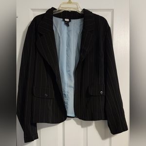 Black w/ Blue Pin Stripe Women's Dress Jacket
